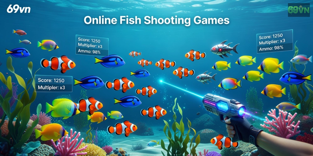 Khái niệm game bắn cá online 69vn được minh họa qua giao diện sôi động